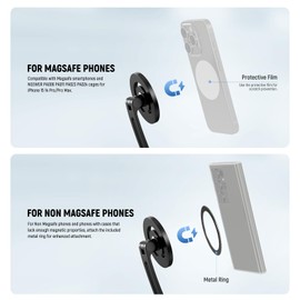 Neewer Magnetic Neck Holder for Action, Hands Free Neck Mount with Chest Strap Compatible with GoPro DJI Insta360, Neck Holder for POV Vlog Video Recording, GP26