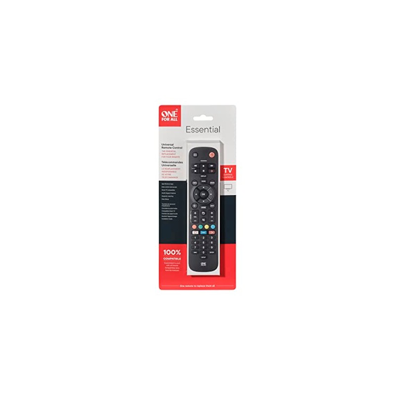 One For All Universal Essential TV Remote