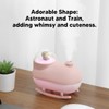 Small Humidifier Desktop Humidifier Cartoon Astronaut Train Colorful Lighting USB