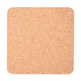Good-L Cork Coasters (Non-Rough W Polished) (3.5 x 3.5 inches (9 x 9 cm), Thickness 0.1 inches (3.5 mm), Pack of 24