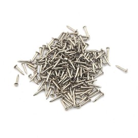 Tiny Wooden Nails for DIY Craft Projects, Antique Drawer Repairing, Mini Boxes Decorative Accessories[Set of 200pcs]0.039×0.39inch (1×10mm,Silver)