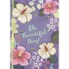 Designer Greetings Oh Beautiful Day: 3D Die Cut Flowers, Sequins