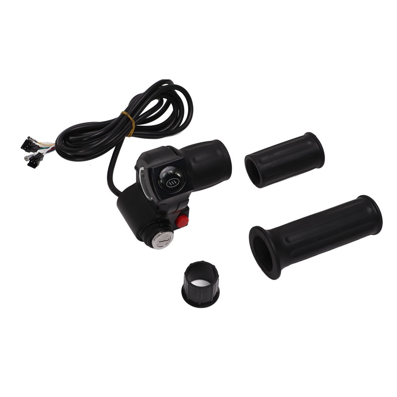 Electric Bike Throttle Grip 4 Lights Half Lock Speed Twist