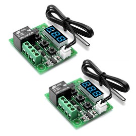 2pcs W1209 12V DC Digital Temperature Controller Board Micro Digital Thermostat -50-110°C Electronic Temperature Temp Control Module Switch