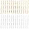 Beebeecraft 100Pcs 2 Colors 2 Inch Bracelet Chain Extender 18K