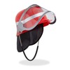 Relaxdays Children's Fire Brigade Helmet with Visor, Neck Scarf &