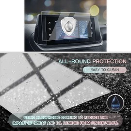 CDEFG Peugeot 208 E-208 2008 E-2008 2020-2022 2023 Schutzfolie Auto Navigation Tempered Glas 9H Kratzfest e 208 7 Zoll GPS Transparent Displayschutzfolie Zubehör