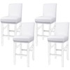 PiccoCasa Pack of 4 Bar Stool Covers, Waterproof Dining Chair