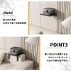 3-Step Adjustable Projector Stand Wall Mount/No Hole 2-Way Installation Load