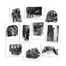 Strand Clothing Sherlock Holmes Illustrations Postcards Set of 10 Postcard Sidney Paget Art
