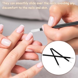 50 disposable lip color brushes Lipstick gloss applicator Hollow lip brush Portable cosmetic beauty tools, disposable nail oil, Cookie paint, Cookie, color burush