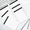 MuiAng 6 Pcs Perforated Note Pads College Ruled - 4"