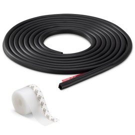 Navaris Weather Stripping Window Seal & Draft Excluder Set - Easy To Install Draught Stopper - Door Insulation Strip For Weatherproofing - Silicone & Rubber