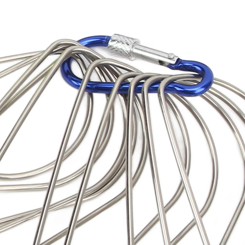 Fish Stringer Live Fish Lock with Reel Float Steel Wire