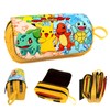 IRONIUM Pencil Case 3 Compartments Large Capacity Pencil Case with