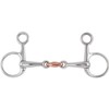 Shires Equestrian - Hanging Cheek, Copper Lozenge Snaffle - S/steel