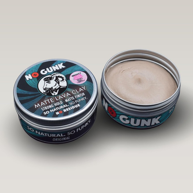 No Gunk 100% Natural Matt Clay Hair Wax / Hair