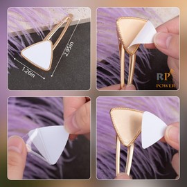 RP Remarkable Power, 8 Pack Sublimation Hair Clip Metal Hair Barrettes for DIY Accessories Making