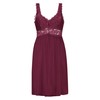 HUNKEMÖLLER Nora Lace Slip Dress, Windsor Wine [175247], XS