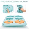 PRVCFZ 4 PCS Donut Mould, Doughnut Mould, Non-Stick 6 Cavity