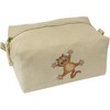 'Splat Ginger Cat' Canvas Wash Bag/Makeup Case (CS00042964)
