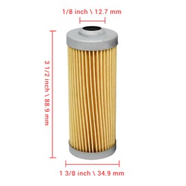 2 X M801101 Fuel Filter MIU804763 CH10479 for John Deere Tractors, UTVs & Mowers 375 655 670 755 756 850 855 1023E 1026R 1050 1050E 2025R 2026R 3375 4020 4200 4300 4400 XUV865 Gator Utility Vehicle