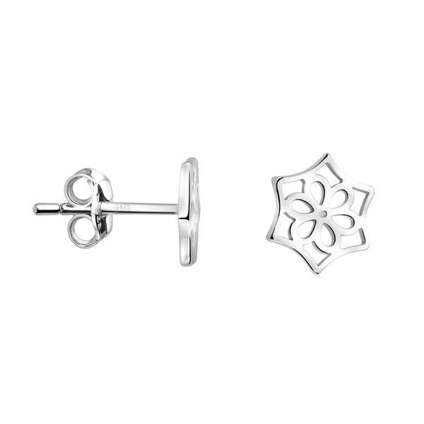 SOFIA MILANI - Women's Earrings 925 Silver - Flower Stud