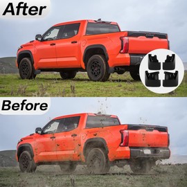 PSLER Fit for 2022 2023 2024 Tundra Set of 4PCS Mud Flaps Kit Splash Guards Mudguards Mudflaps with Hardware Kits Accessory Front and Rear