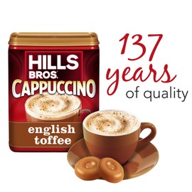 Hills Bros Cappuccino English Toffee 16oz