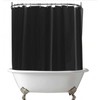 De-Mediocre Clawfoot Tub Shower Curtain Liner Black 180x70 Inch Liner