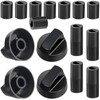 4 Pack Black Universal Control Knobs with Replacement for 12