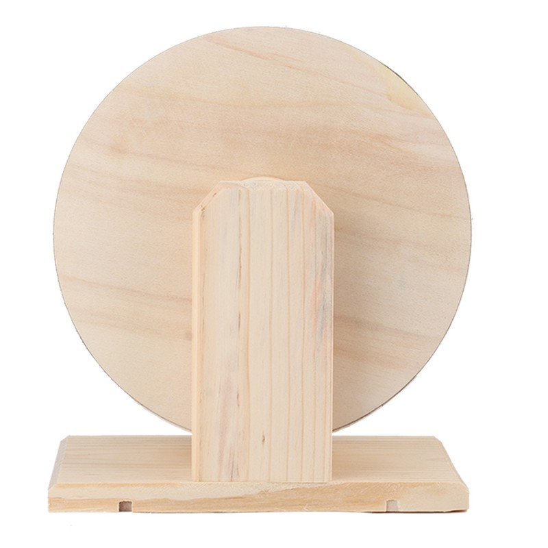 Hamster Small Pets Wooden House Funny Wheel Running Rest Nest