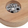 Base de luz LED, material de madera con base de