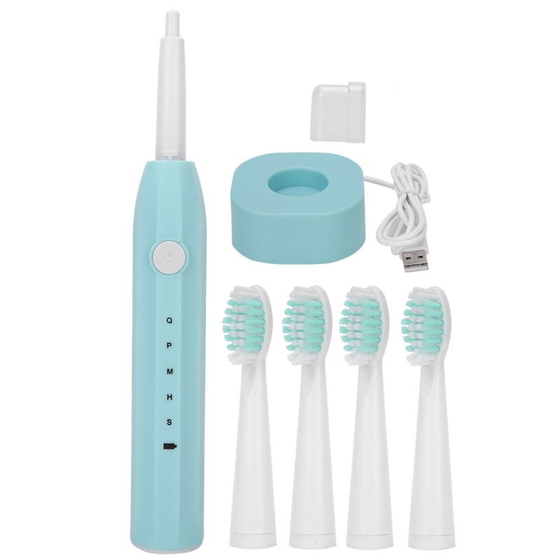 Electric Toothbrush Usb Rechargeable Adult Waterproof Ultrasonic AutomaticBlue