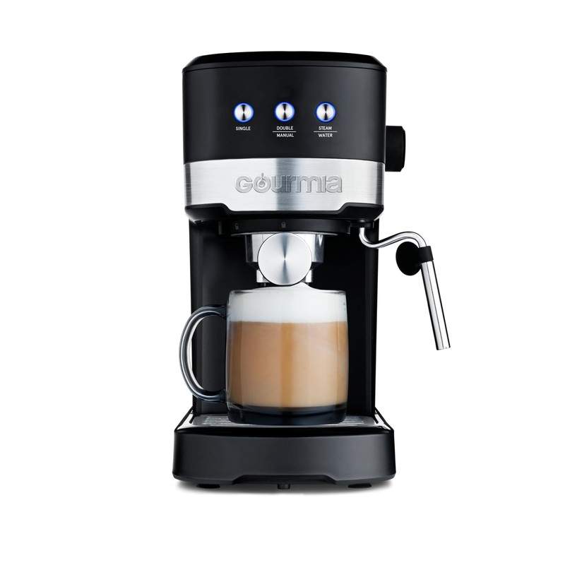 Gourmia 15-Bar Espresso Maker with Powerful Frothing Wand with 1.2L