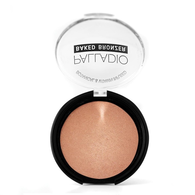 Palladio Baked Bronzer, Highly Pigmented and Easy to Blend, Shimmery
