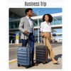 LIGHT FLIGHT Carry On Luggage 22x14x9 Airline Approved Suitcase,Royal Blue