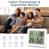 Ankilo Digital Thermometer Hygrometer with Clock, Indoor Portable Large Screen