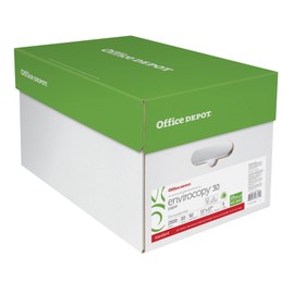 Office Depot EnviroCopy 30 Paper, Ledger Size, 20 Lb, 30% Recycled, FSC Certified, 500 Sheets Per Ream, Case Of 5 Reams,