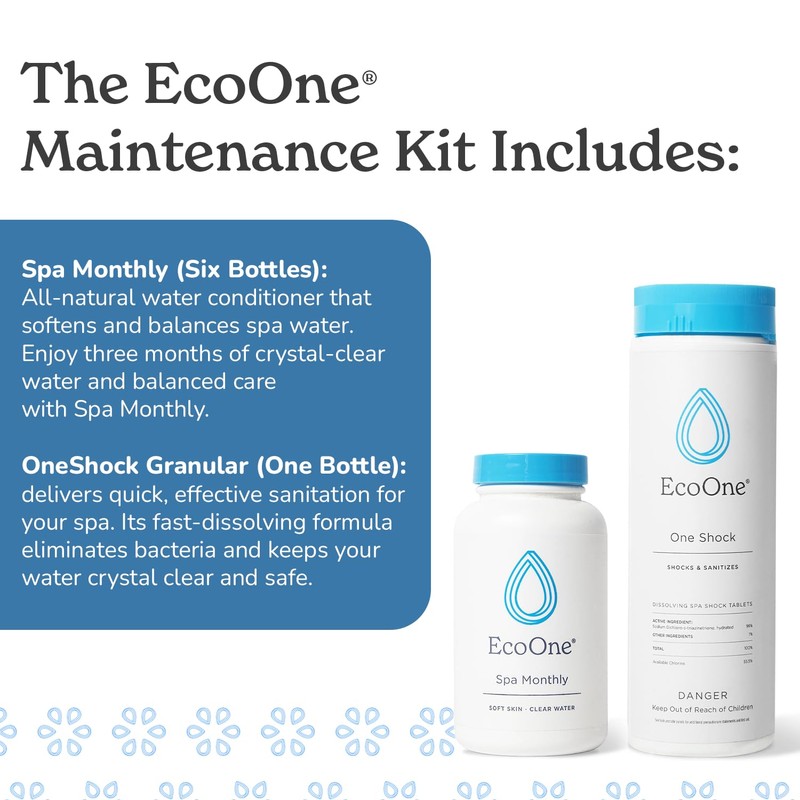 EcoOne | Hot Tub Chemical Maintenance & Supply Kit |