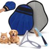 3-Piece Pet Hair Remover Kit, Grooming Glove and Comb