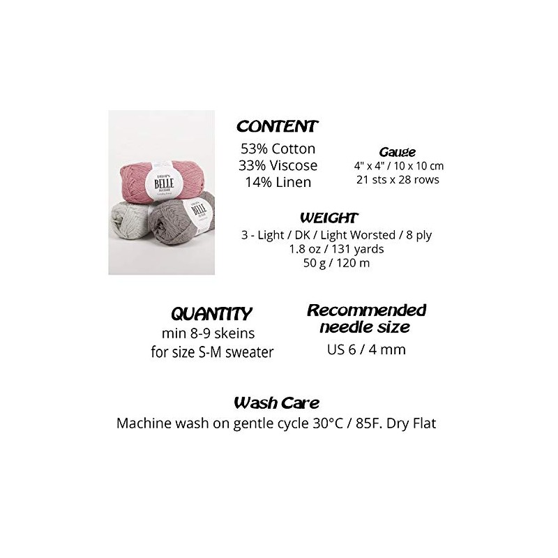 DROPS Belle 20 UNI Navy Blue