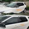 Puermto 94155Y Chrome Side Window Visor Wind Vent Deflector fit