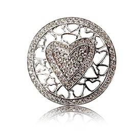 Glamexx24 Magnetic Jewellery Pendant with Rhinestone for Scarves, Scarves or Ponchos, Women's Brooch Gift for Girls Women