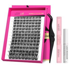VEYESBEAUTY Lash Clusters Eyelashes Cluster Lashes Extensions 3D Layered Lash Cluster Kit False Eyelashes Wispy Lash Clusters Kit(VBmuse kit, 10-18mm)
