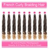 Leeven 9 Packs French Curl Braiding Hair 75g/Pack 22 Inch