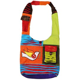 Bohemian Hippie Crossbody Shoulder Bag Sling Cotton Handmade Variety Patterns