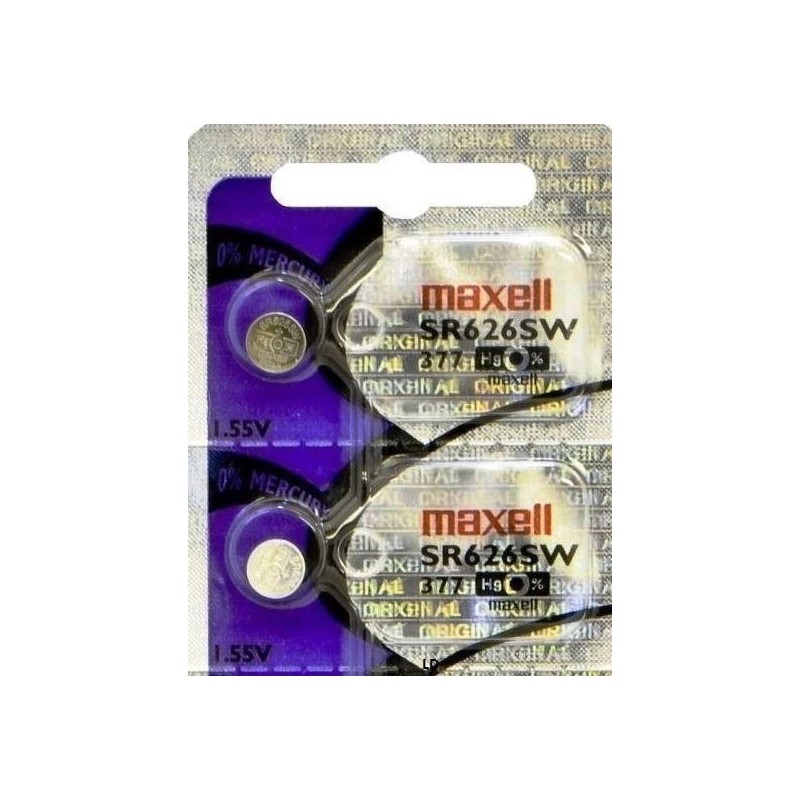 377 MAXELL WATCH BATTERIES SR626SW (5 piece) SR626 V377 SR66