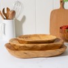 COSPRING Root Wood Serving Dish, Vintage Wooden Ring Dish, Appetizer