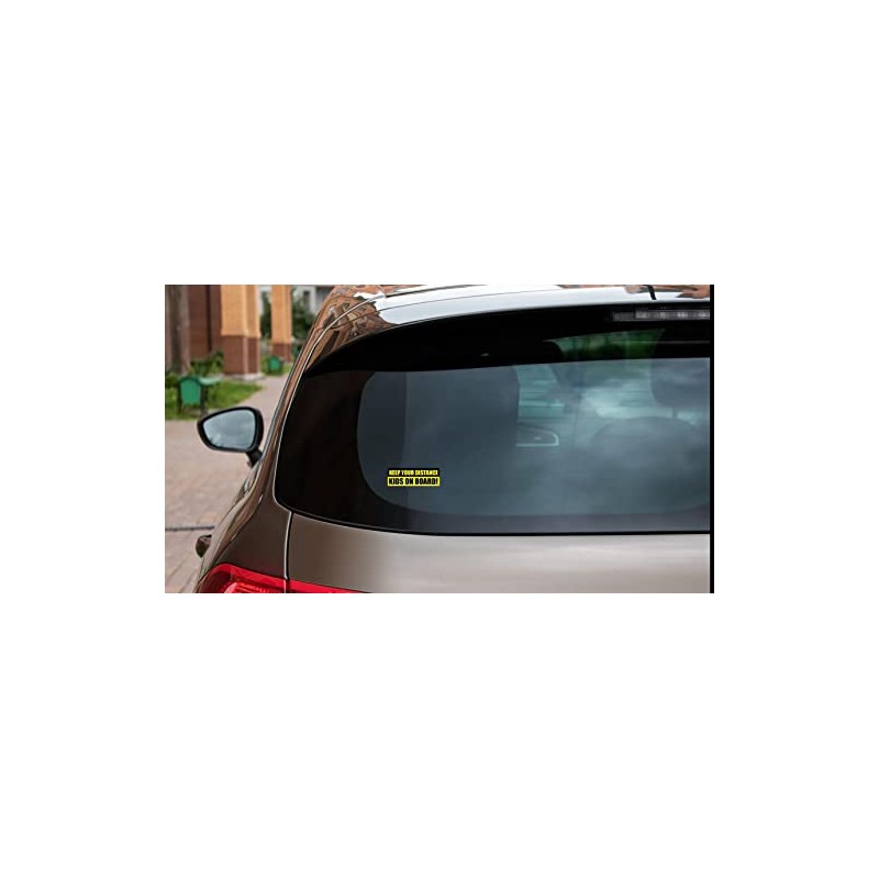 PrintSuperstar Keep Your Distance, Kids on Board Vehicle Warning Safety